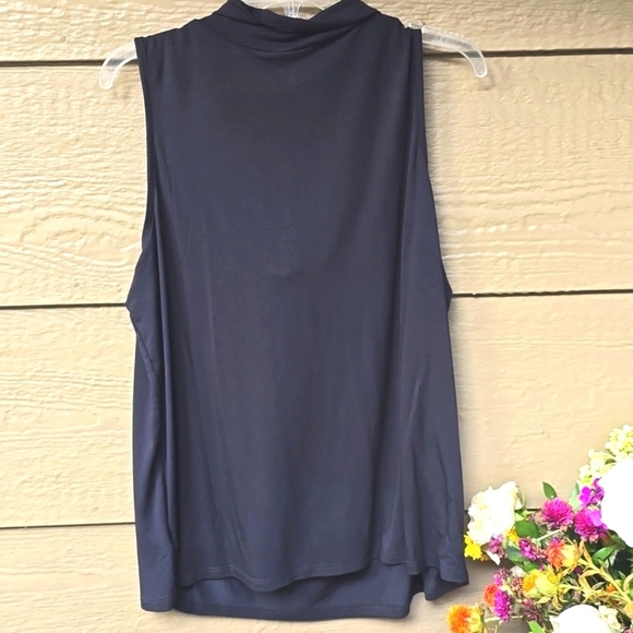 Torrid Studio Tissue Jersey Drape Neck Tank Deep Black 2x New - Picture 8 of 8